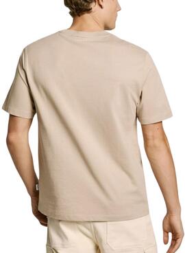 Camiseta Pepe Jeans Dumas beige para hombre