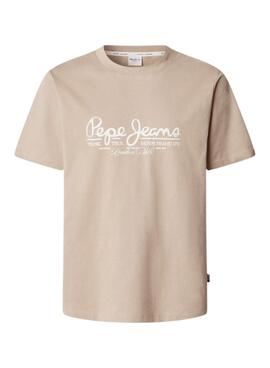 Camiseta Pepe Jeans Dumas beige para hombre