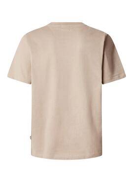Camiseta Pepe Jeans Dumas beige para hombre
