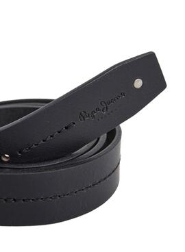 Cinturón Pepe Jeans Aidan negro para hombre 