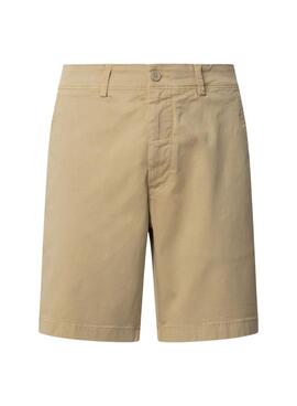 Bermuda Pepe Jeans Regular chino beige para hombre
