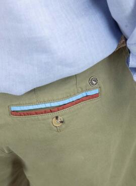 Bermuda El Ganso Basico verde para hombre