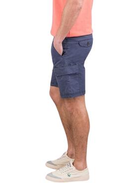 Bermuda El Ganso Cargo Garment Dyed marnino hombre