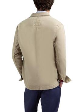 Sobrecamisa El Ganso Garment beige para hombre