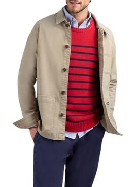 Sobrecamisa El Ganso Garment beige para hombre