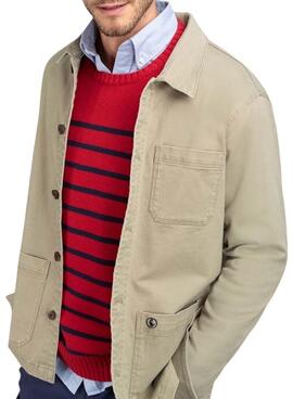 Sobrecamisa El Ganso Garment beige para hombre