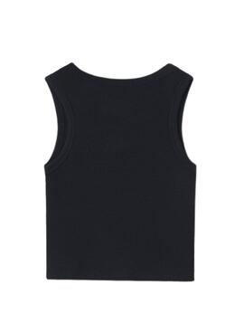 Camiseta Mayoral tirantes bordado negro para niña