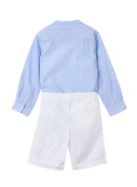 Conjunto Mayoral Bermuda Camisa azul para niño