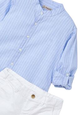 Conjunto Mayoral Bermuda Camisa azul para niño