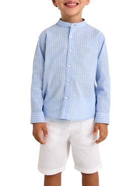 Conjunto Mayoral Bermuda Camisa azul para niño