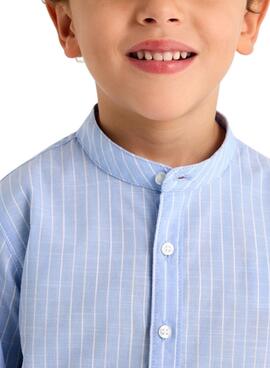 Conjunto Mayoral Bermuda Camisa azul para niño
