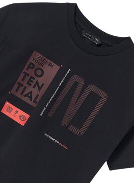 Camiseta Mayoral Thermographic negro para niño