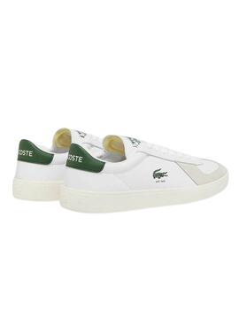 Zapatillas Lacoste Baseshot Pro de piel blanco para hombre