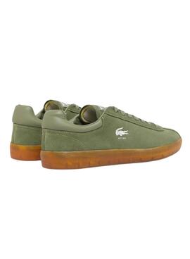 Zapatillas Lacoste Baseshot de ante verde para hombre