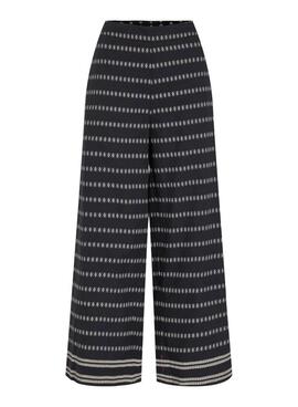 Pantalón Vila Visavila estampado negro para mujer