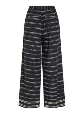 Pantalón Vila Visavila estampado negro para mujer