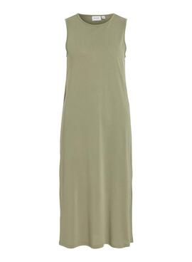 Vestido Vila Vimodala midi verde para mujer