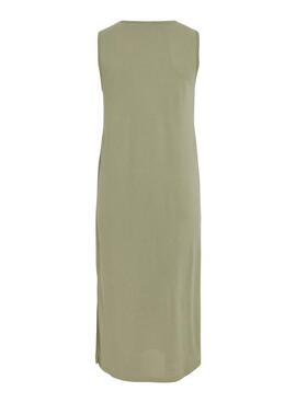 Vestido Vila Vimodala midi verde para mujer