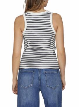 Camiseta Vila Visola estampado de rayas marino para mujer