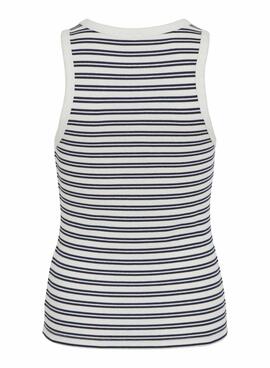 Camiseta Vila Visola estampado de rayas marino para mujer