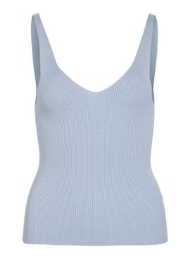 Top Vila Viwennie azul para mujer