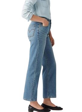 Pantalón vaquero Levis Ribcage Cool recto tobillero para mujer