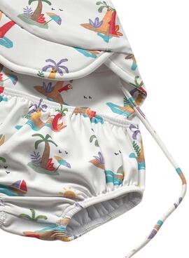 Conjunto Mayoral baño pomelo rojo para bebe