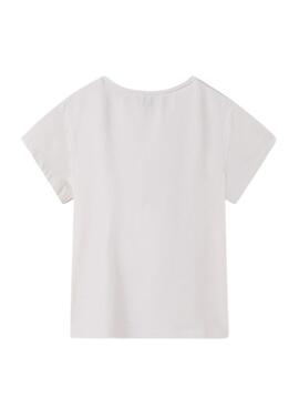 Camiseta Mayoral basica blanco para niña