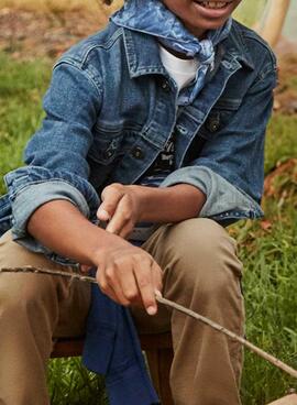 Cazadora denim Mayoral trucker azul para niño