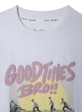 Camiseta Pepe Jeans Frankie blanco para niño