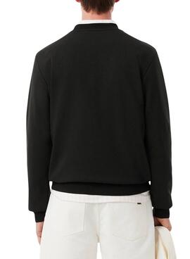Sudadera Lacoste negro logo para hombre