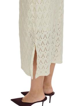 Vestido Vila Vimalina beige para mujer