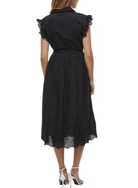 Vestido Vila Vianglassi negro para mujer