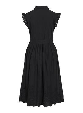 Vestido Vila Vianglassi negro para mujer