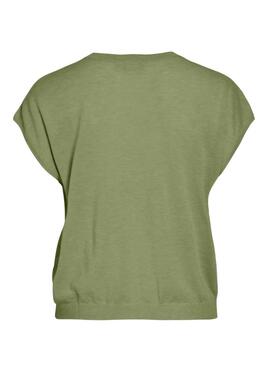 Camiseta Vila Videsha verde para mujer