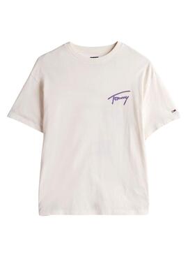 Camiseta  Tommy Jeans Faded blanco para hombre
