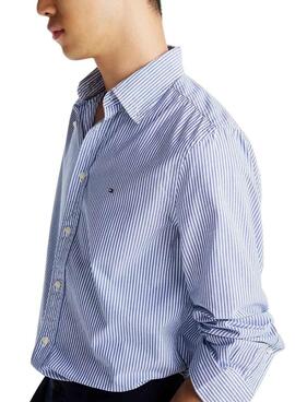 Camisa Tommy Hilfiger rayas marino para hombre
