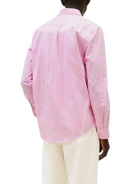 Camisa Tommy Hilfiger rayas rosa para hombre