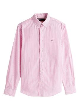 Camisa Tommy Hilfiger rayas rosa para hombre