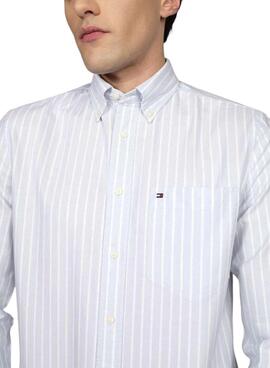 Camisa Tommy Hilfiger Heritage azul para hombre