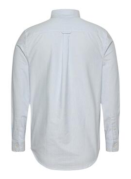 Camisa Tommy Jeans  estampado de rayas  azul para hombre 