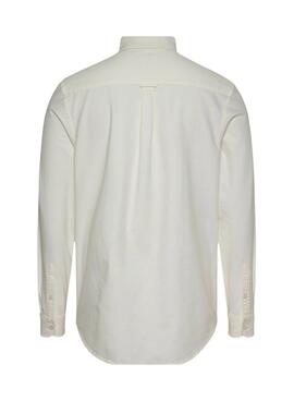Camisa Tommy Jeans Oxford blanco para hombre 