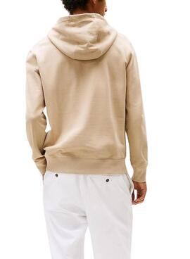 Sudadera Tommy Hilfiger Essential Hoody beige para hombre
