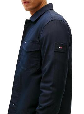 Sobrecamisa Tommy Hilfiger Nylon azul marino para hombre