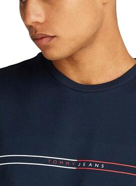 Camiseta Tommy Jeans Graphic  marino para hombre 