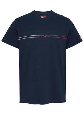 Camiseta Tommy Jeans Graphic  marino para hombre 