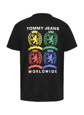  Camiseta Tommy Jeans  4CLR negro para hombre 
