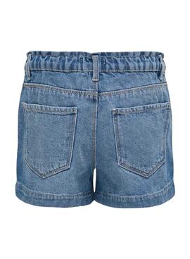 Shorts denim Only Kogcomet wide leg azul para niña