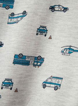 Susadera Name It Troy gris para niño