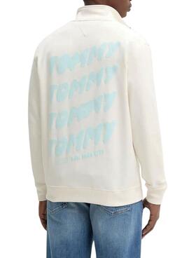 Sudadera Tommy Jeans Bubble beige para hombre